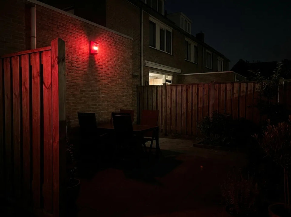 Dunkler Garten hinter dem Haus?